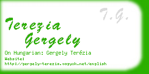 terezia gergely business card